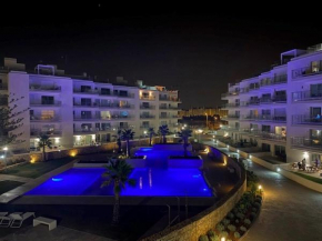 Light city apartment near sea with mountain view
